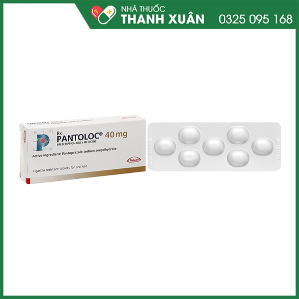 Thuốc Pantoloc 40mg điều trị loét dạ dày